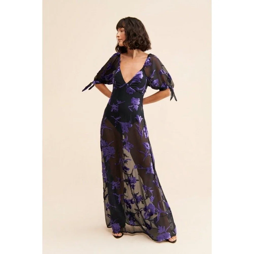 Free People Dahlia Maxi Dress Small - Picture 1 of 9